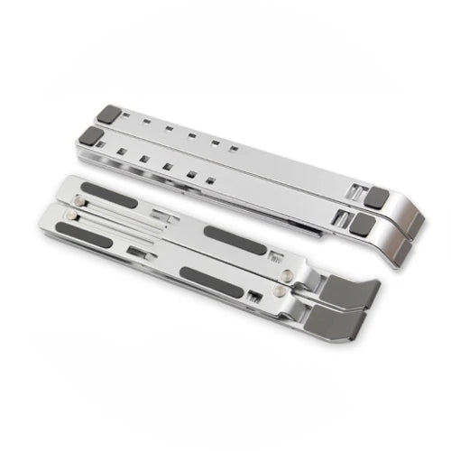 Aluminum laptop stand with swivel base