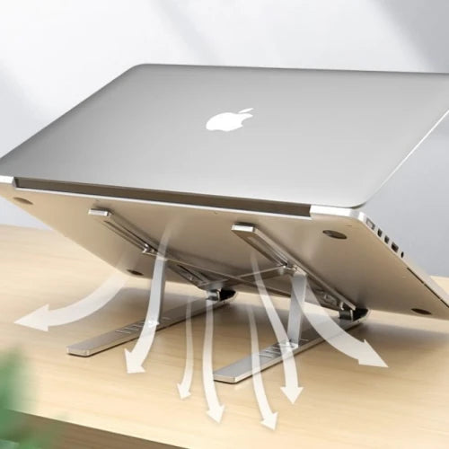 Adjustable laptop stand for desk