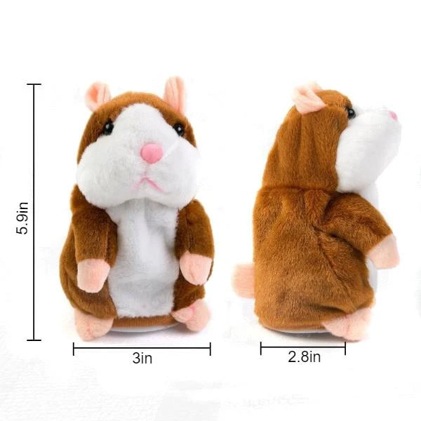 Talking plush hamster