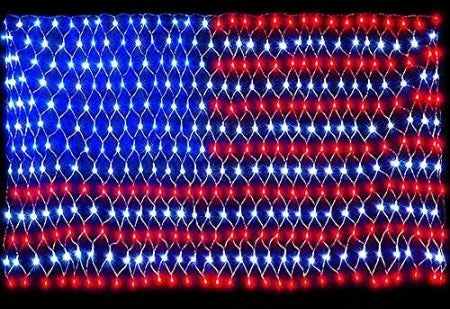 July 4th American Flag LED Lights Independence Day