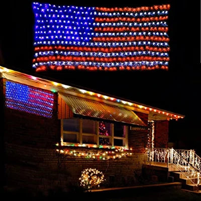 July 4th American Flag LED Lights Independence Day