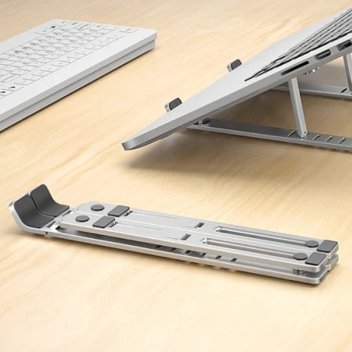 Adjustable laptop stand for standing desk