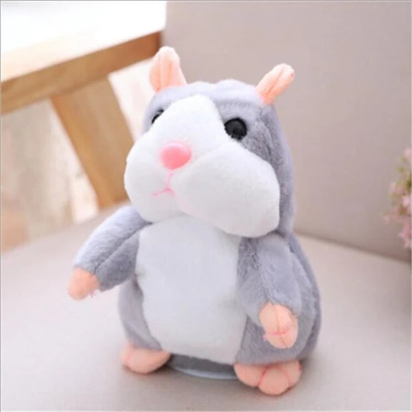 Grey Electronic talking hamster