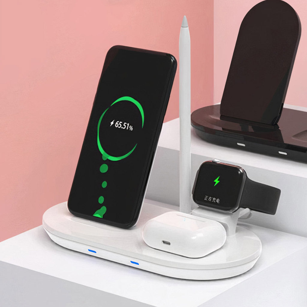 4-in-1 Wireless Device Charging Station